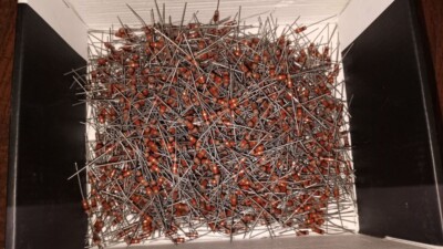 10 Carbon Comp Resistors 1Kohm 1/2W 5%