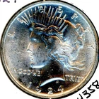 1924 PEACE DOLLAR CHOICE UNCIRCULATED 64 NICE WHITE COIN #64358