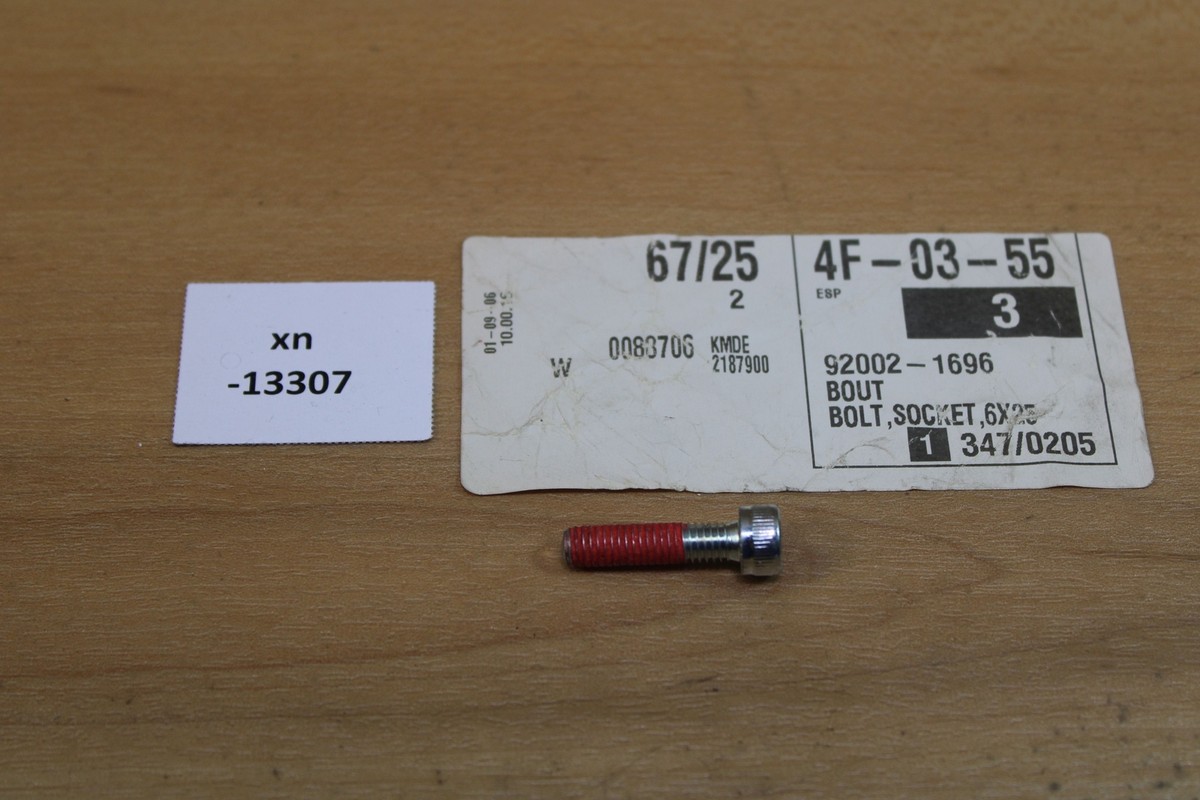 Kawasaki 92002-1696 Bolt, Socket, 6x25 NOS NEU genuine xn13307 | eBay