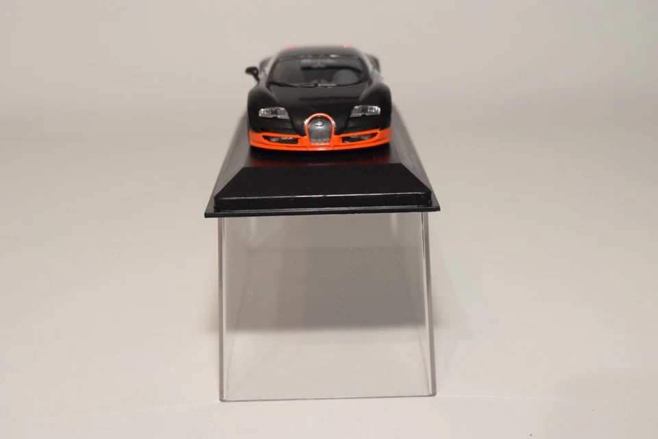 B20 1:43 MINICHAMPS 400 110840 BUGATTI VEYRON SUPER SPORT 2010 CARBON ORANGE MIB - Photo 4/4