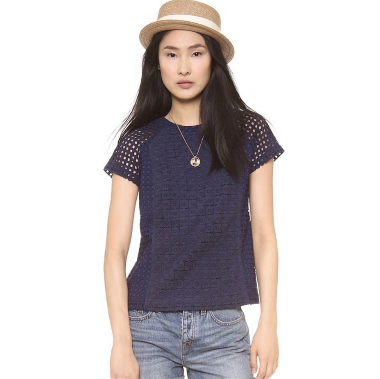 madewell memento ruffle sleeve top
