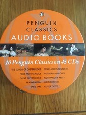 Penguin Classics Audio Books Set, 10 Classics on 45 CDs, in zipped metal case