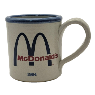 REDWING McDonald′s 陶器 Red Wing Pottery RARE 1994 McDonald's Stoneware Mug Advertising
