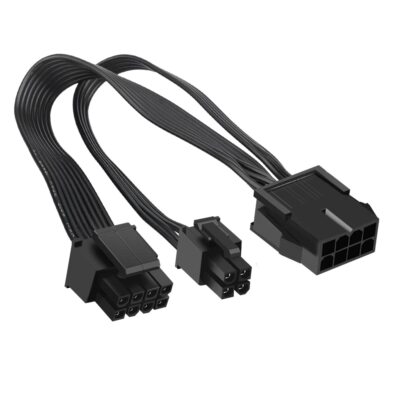 2 Pack EPS12V CPU 8 Pin Female to CPU ATX 8 Pin and ATX 4 Pin Male Power Supply