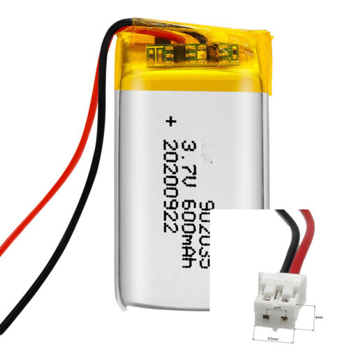 Rechargeable 3.7V 600mAh 902035   Polymer Ion Battery For MP3 DVD TABLET - Afbeelding 1 van 3