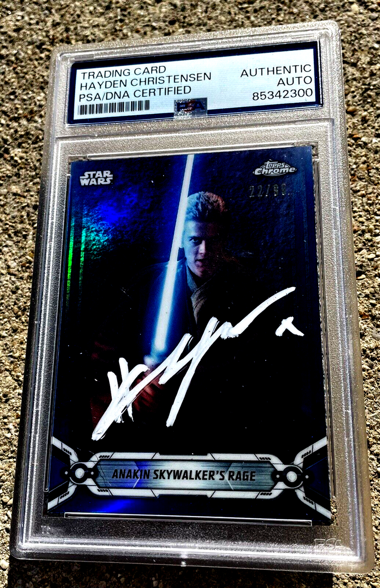 スターウォーズ Mark Brooks＆Jason Aron直筆サイン HAYDEN CHRISTENSEN SIGNED Card Auto PSA/DNA Slabbed STAR WARS