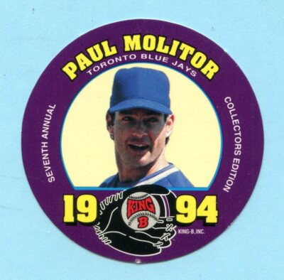 1994 King-B Jerky Seventh Annual Collector's Edition Disc # 2 Paul Molitor