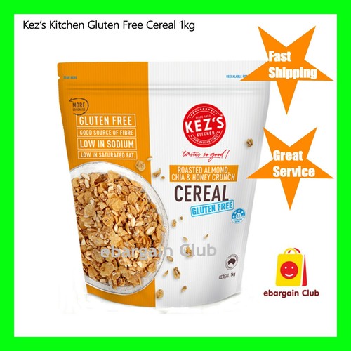 Kez's Kitchen Cereal Gluten Free Roasted Almond Honey Chia 1KG