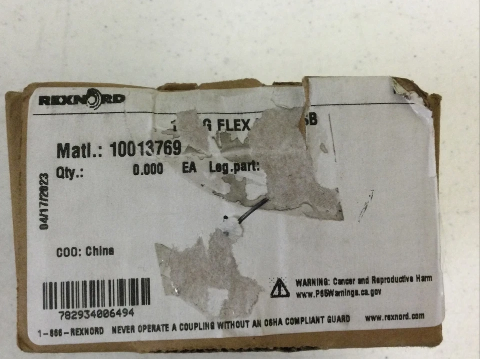 NEW, REXNORD 1015G FLEX HUB RSB BORE COUPLING 10013769, 1203217, FREE SHIPPING - Image 2 of 4