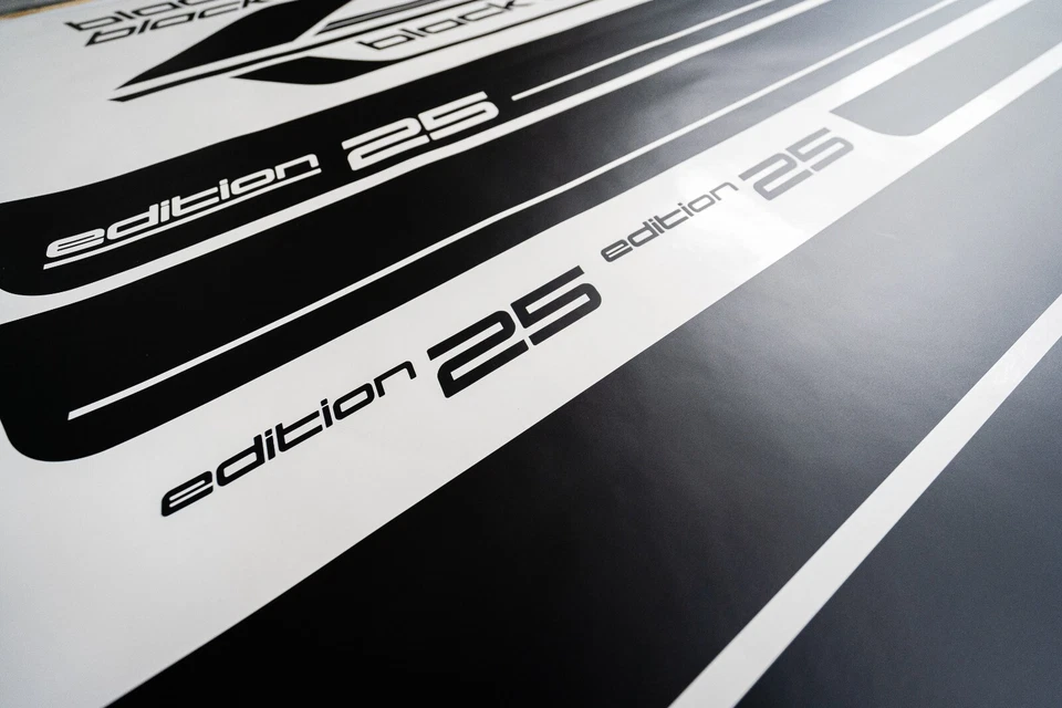 Rayas calcomanías panel lateral Volkswagen Transporter T5 T6 edición 25 Foto 4 de 4