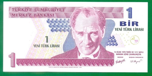 Türkei 1 Neue Lira 2005 P216 UNC - Bild 1 von 2