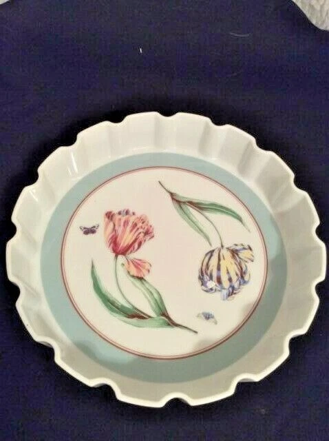 Vintage Shafford 9" Ceramic Pie Quiche Baking Dish No 1 Bloomfield Street