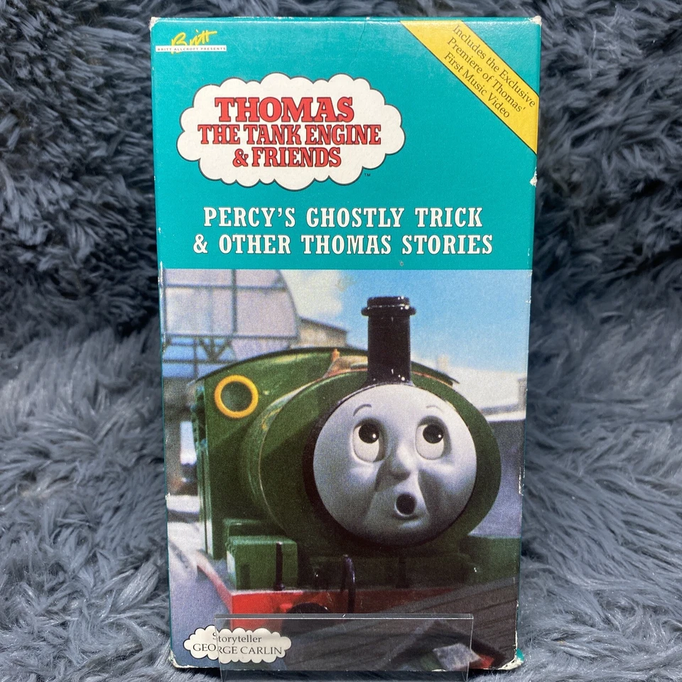 Thomas The Tank Engine Friends Percys Ghostly Trick VHS Tape George Carlin Train - Image 2 of 4