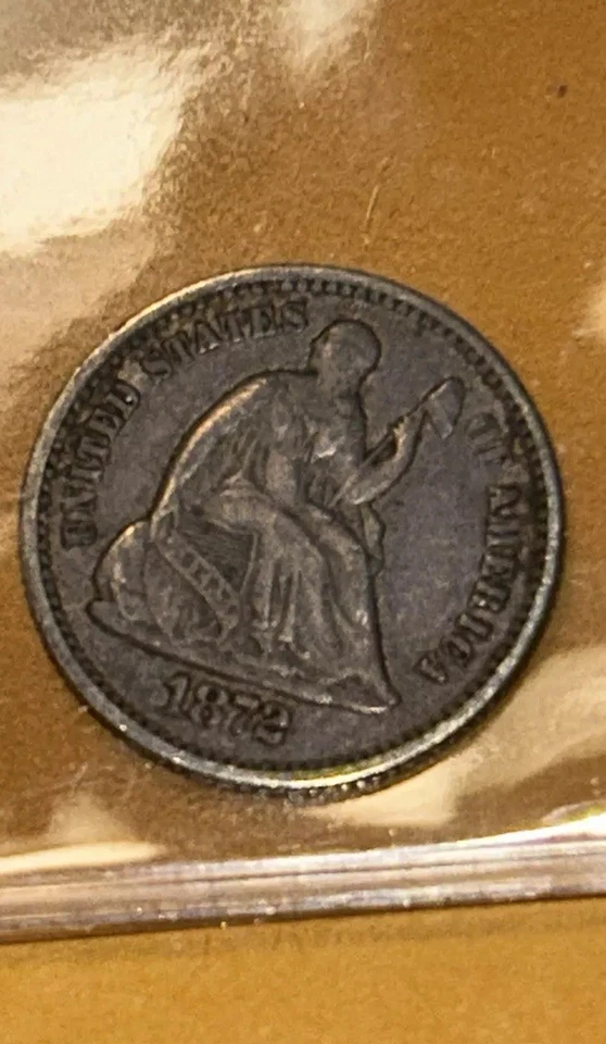 Trifecta Silver Half Dimes Choice Extra Fine 1858 o, 1861, 1872 all wonderful! - Image 4 of 4