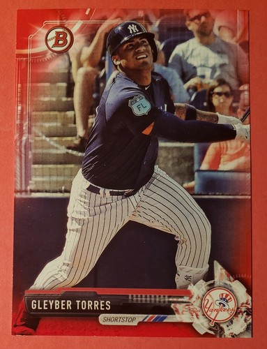 Gleyber Torres [Red] #BD200 2017 Bowman Draft card