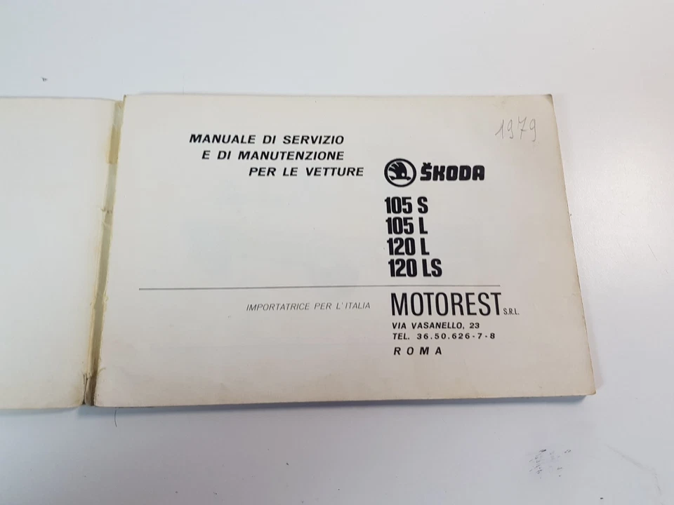 Libretto manuale uso manutenzione Skoda 105 S L 120 L LS originale no copia 1978 - Immagine 4 di 4