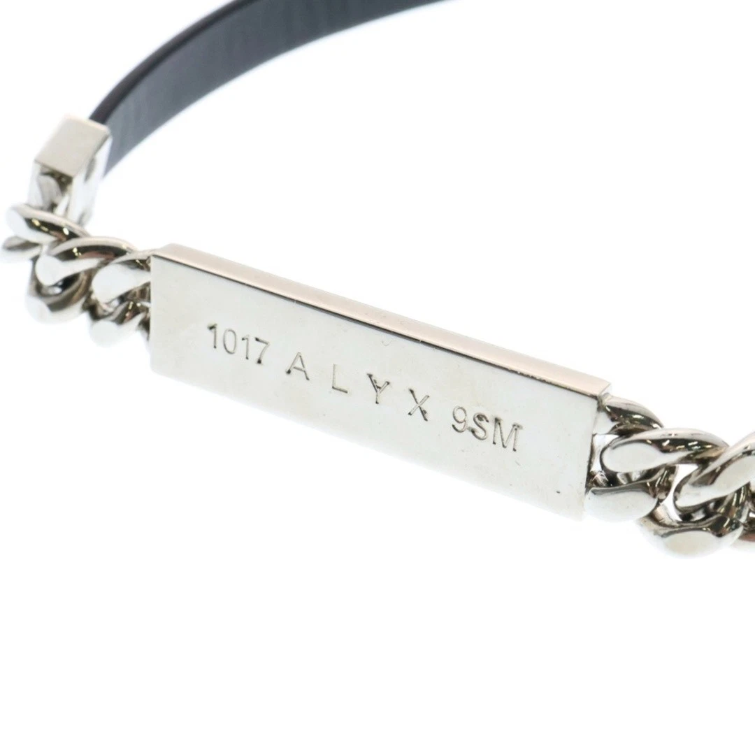 COLLANA ID 1017 ALYX 9SM 22SS PELLE AAUJW0148OT01 Girocollo Nero Argento Us