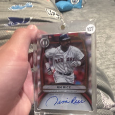 2025 Topps Tribute Jim Rice Autographed Boston Red Sox Baseball Card /75