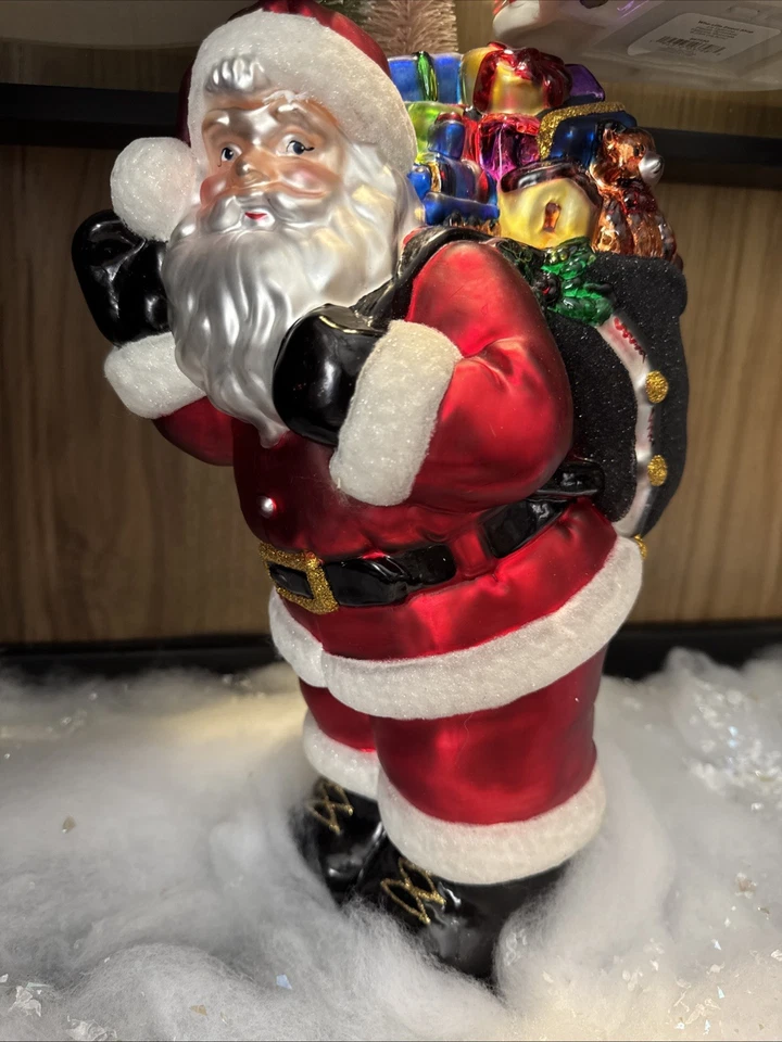 Christmas Mercury Glass Santa Vintage 2004! Great Gift For Santa Collectors! - Image 2 of 4