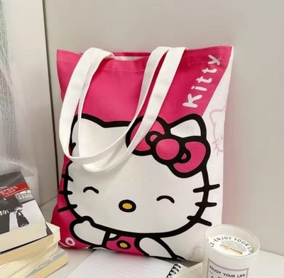 Hello Kitty Pink Tote Bag Really Cute And Spacious For Everyday