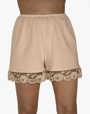 Underworks Pettipants Cotton Culotte Slip Bloomers Split Skirt 4” Inseam Small