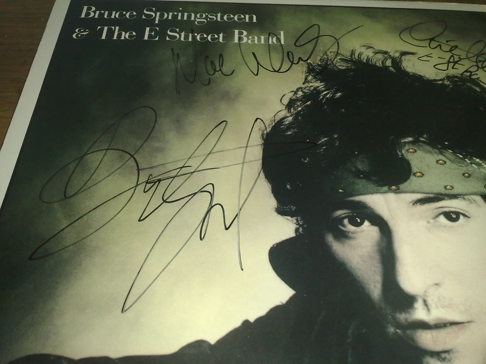SIGNED BRUCE SPRINGSTEEN PROMO LP THE LIVE THE LEGEND COMES ALIVE JAPAN - Immagine 4 di 4