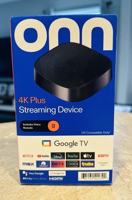 ONN 4K Plus Google TV Streaming Device 16GB