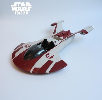 STAR WARS FAHRZEUG 2008 ANIMATED CLONE WARS JEDI TURBO SPEEDER KOMPLETT