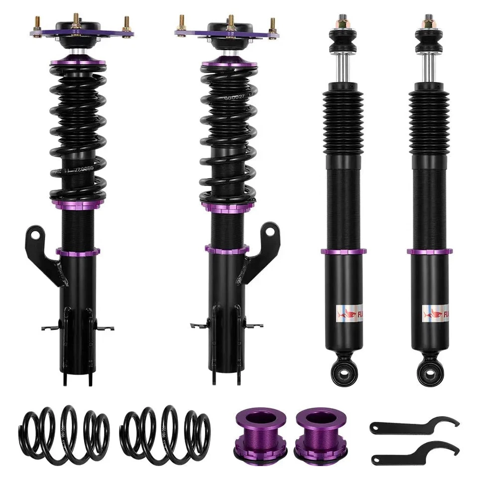 Coilovers For Nissan Sentra 2013-2019 Shocks Struts Suspension kit Adjustable Foto 2 de 4