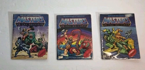 Vintage MOTU Mini Comic Lot Of 3 He-man King Of Castle Grayskull (Lot B)