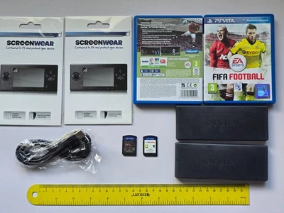 SOUL SACRIFICE + FIFA SONY PLAYSTATION PS VITA Genuine Game Carts Case USB Cable - Image 1 of 4