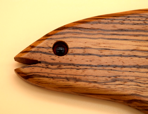 Erik Jorgensen Zebra Legno Pesce Magico Equilibrio Porta Bottiglie Vino - Foto 4 di 6