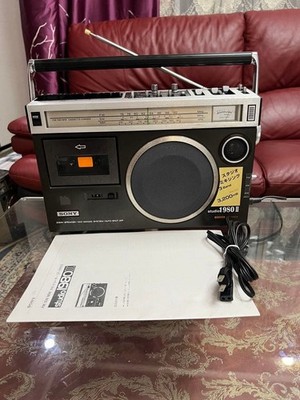 SONY CF-1980II CF-1980 Mark II Radio Cassette Boombox Fully Serviced Manual...