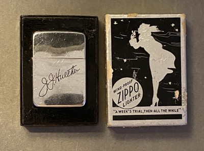 VINTAGE ZIPPO LIGHTER 1930's four barrel 14 hole insert nickel