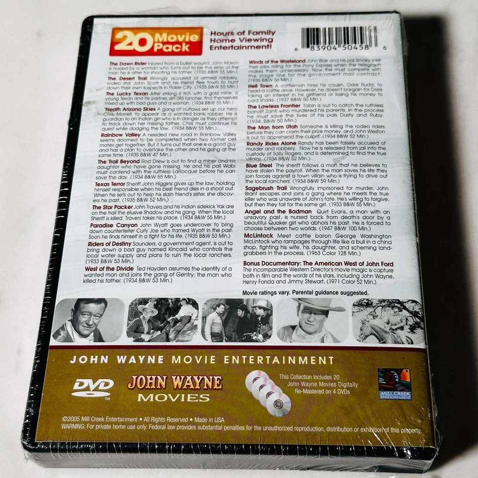 John Wayne - DVD - New / Sealed - 20 Movie Pack - Image 3 of 4