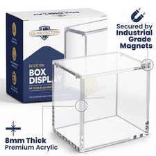 Acrylic Pok mon Booster Box Display Case 99.9 UV Protection, Rounded Edges