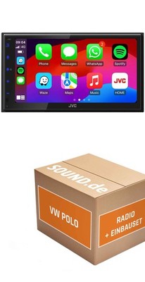 Autoradio JVC KW-M695DBW für VW Polo 9N3 CarPlay Wireless Android Auto Wireless