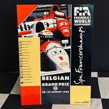 1992 BELGIAN GP SPA FRANCORCHAMPS F1 RACE PROGRAMME MICHAEL SCHUMACHER FIRST WIN