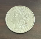 1878 Morgan Silver Dollar 7 Tailfeathers, Reverse of 1879, AU