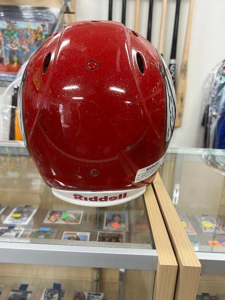 Utah Utes Authentic Alternate Practice/Game Worn Full Size Used Helmet - Image 4 of 4