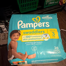 Pampers Swaddlers Size 3 Disposable Diapers 26 Count for 16-28 lb Baby