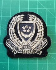 Singapore police officer bullion cap badge 