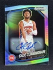 2024-25 Panini Prizm Black Cade Cunningham #8 Silver Autographs Auto &11211