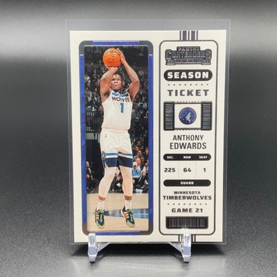 2022-23 Panini Contenders Season Ticket Anthony Edwards #2 Variation TTC5114