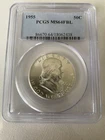 1955 Franklin Half Dollar PCGS MS64 FBL  50c Full Bell Lines 90% Silver