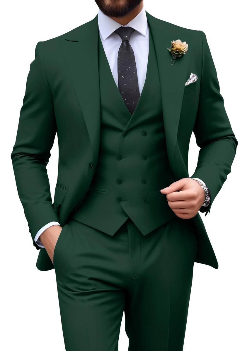 Suits for Mens Wedding Tuxedo Suit Set 3 Piece Slim Fit Suit Men