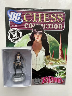 DC COMICS SCHACHFIGUREN SAMMLUNG AUSGABE 59 ZATANNA EAGLEMOSS MODELL & MAGAZIN