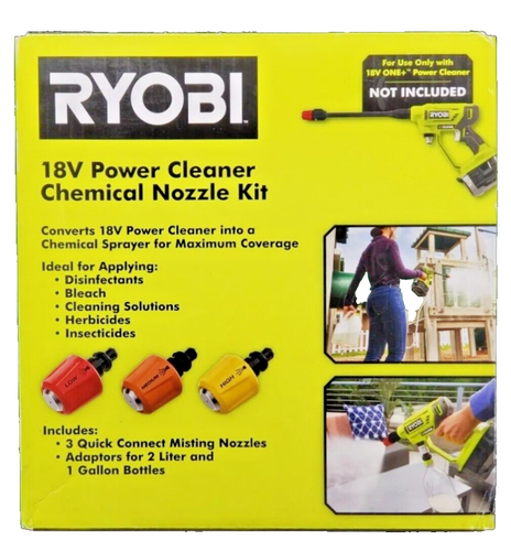 Ryobi 18V EZClean Power Cleaner Chemical Nozzle Kit 🆕 - Picture 1 of 3