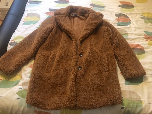 Miss Selfridge Teddy Coat Uk Size 10 | eBay