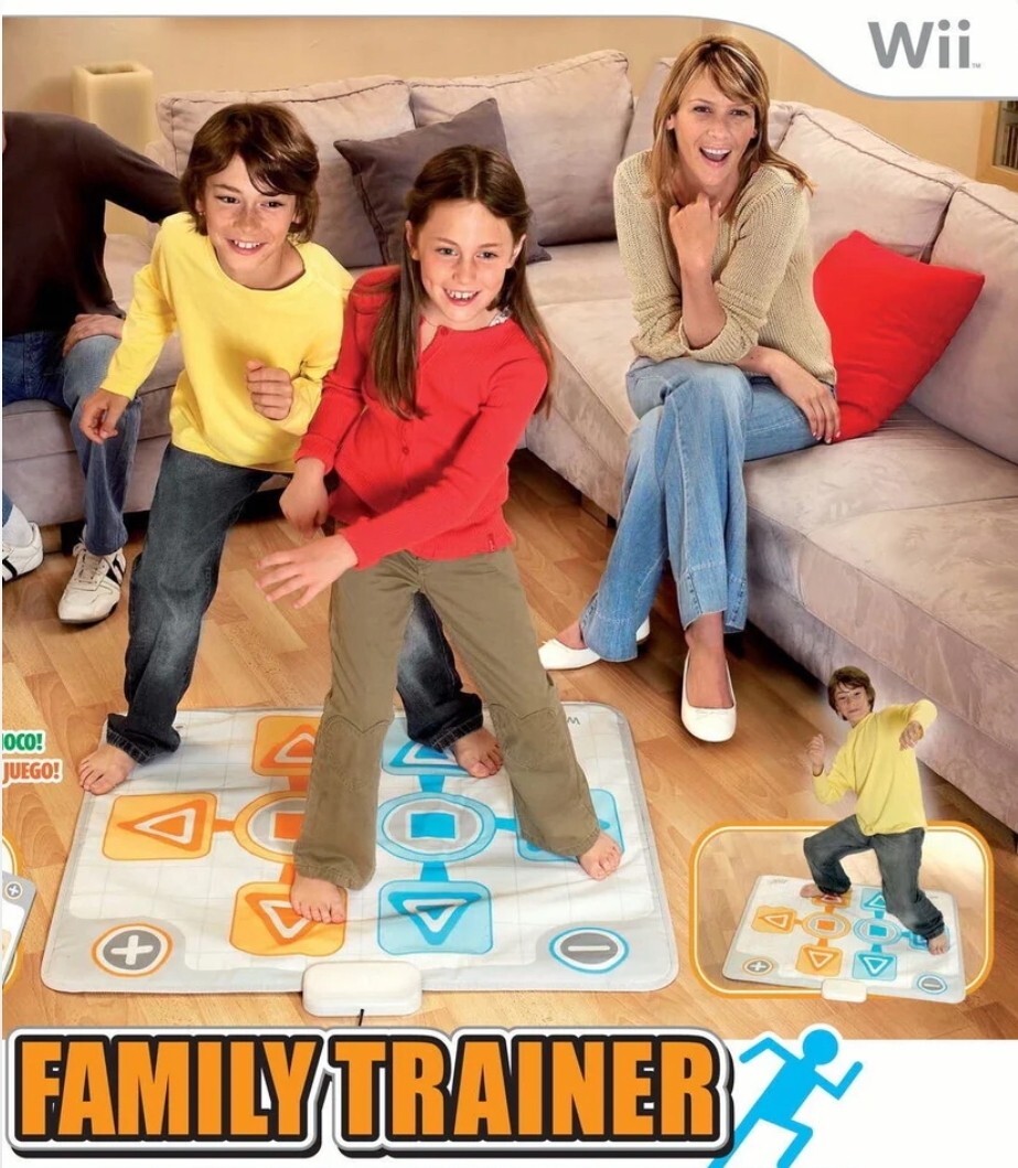 BANDAI/NAMCO Nintendo Wii Game FAMILY TRAINER TREASURE ADVENTURE inc DANCE MAT
